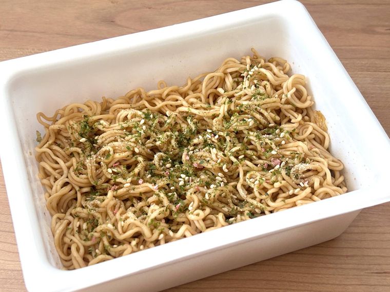 ペヤングができ上がったところ