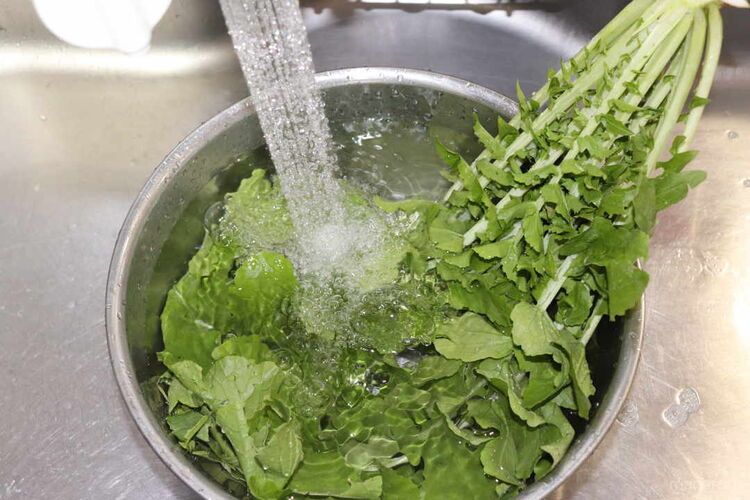 大根 葉 味噌汁