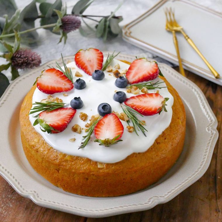 スパイスたっぷりのキャロットケーキ