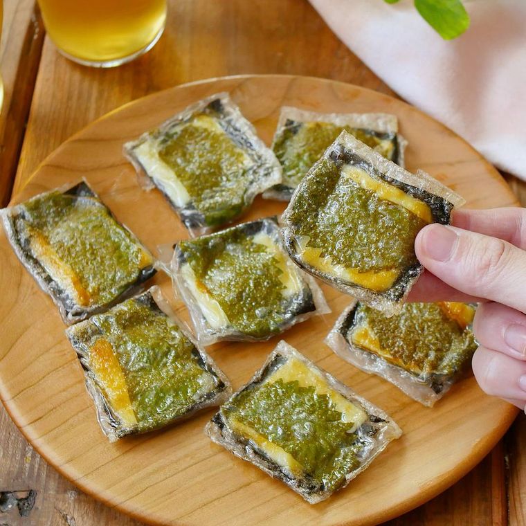 包んで焼くだけライスペーパーでパリパリ海苔チーズ焼き