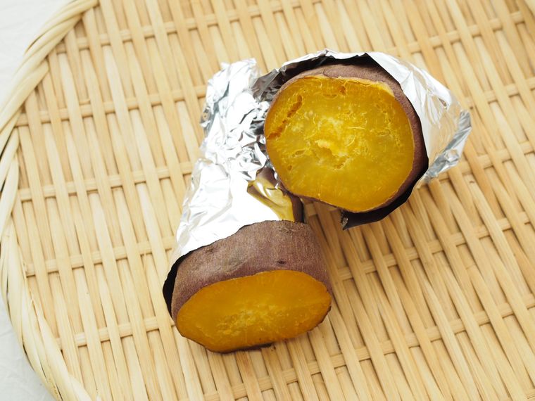 トースターで焼いたさつまいも