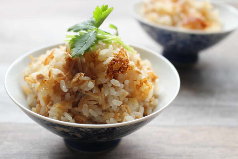 ツナとなめ茸の炊き込みご飯