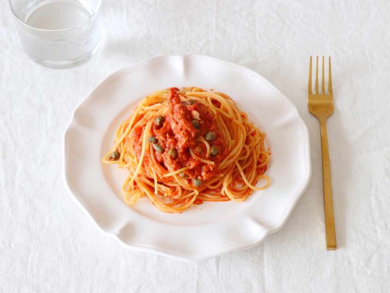 ツナとトマトのパスタ