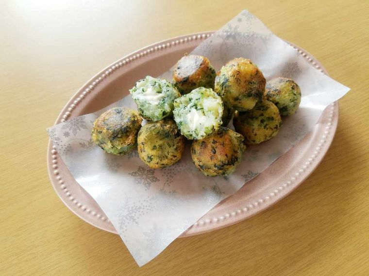 ほうれん草のポテトボール