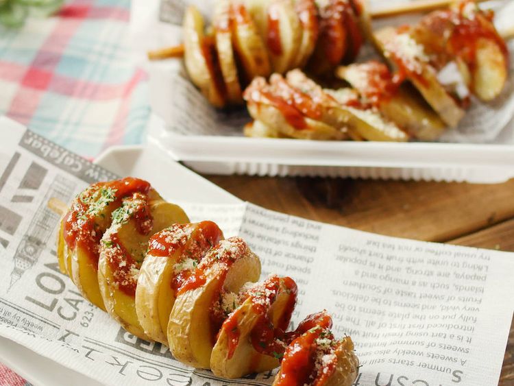 おやつにぴったり トルネードピザポテト Macaroni