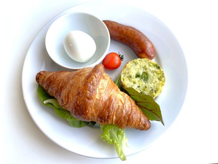 IKEAモーニングCセットを真上から撮影