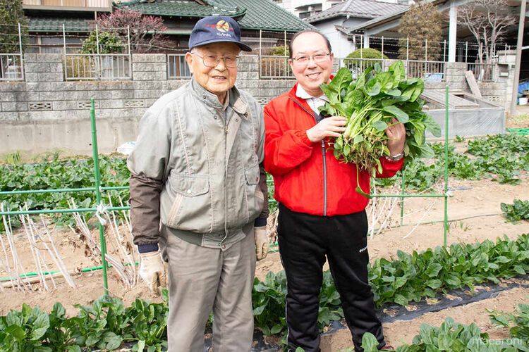 社長新妻さんと提携農家の増田さん