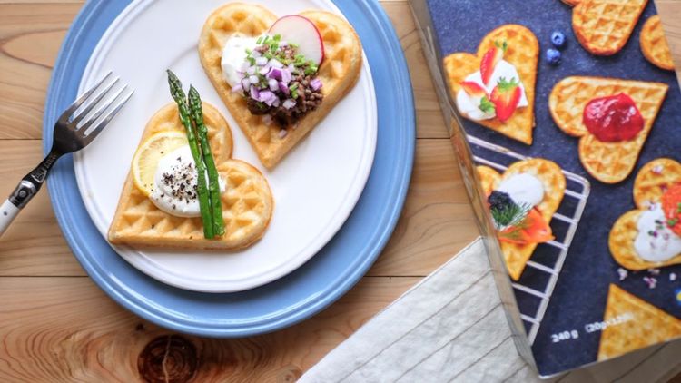 温めるだけでサクふわ！イケアのハート型ワッフル