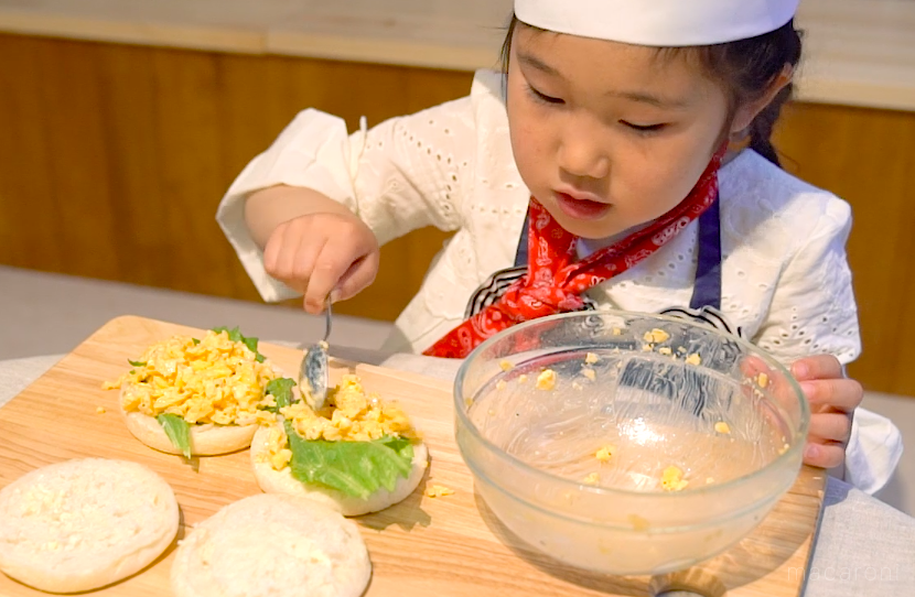 お出かけしたくなる♪子どもが作る、ピクニックたまごサンド【ひとりでできたよ vol.6】の画像