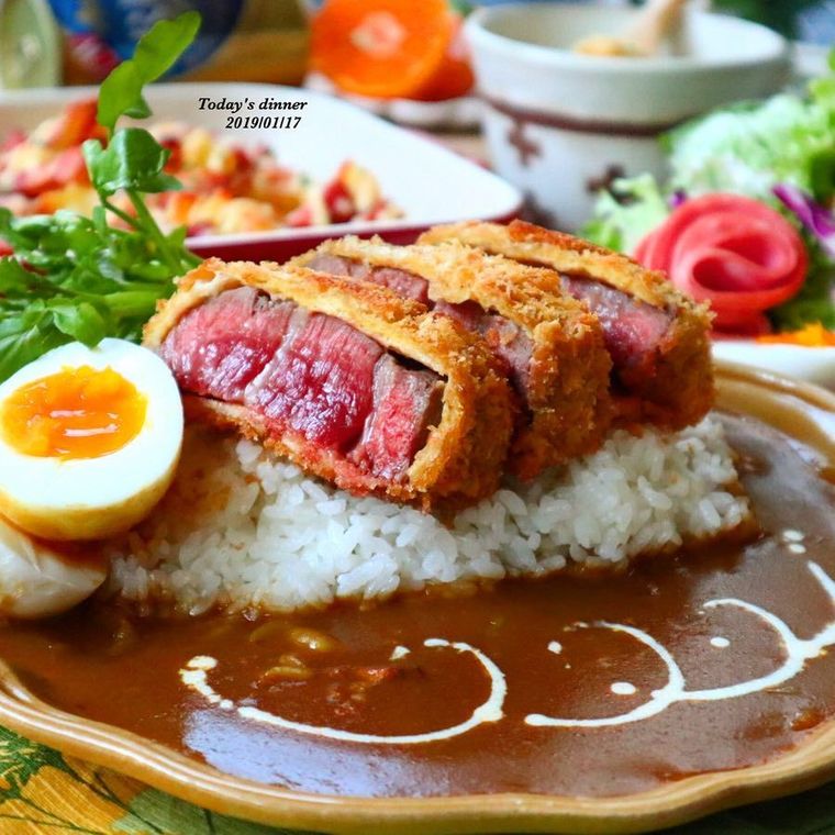 牛カツカレー