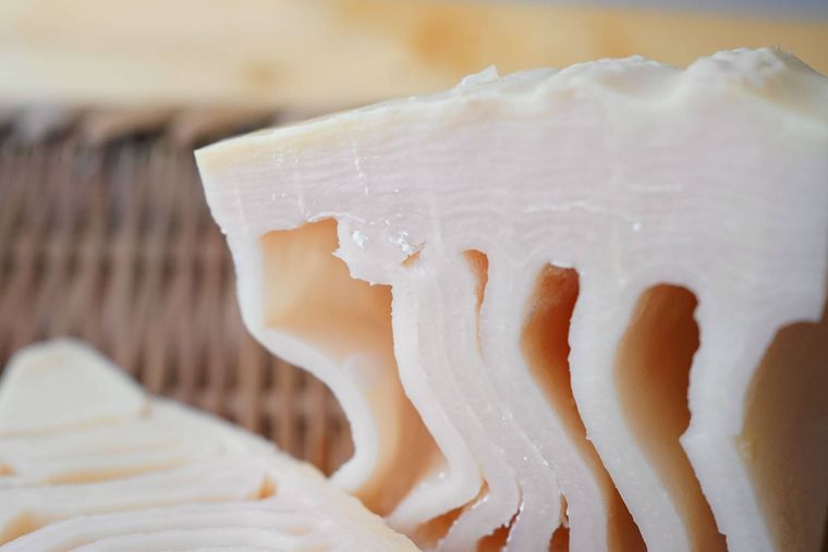 白い粉がついたたけのこの水煮