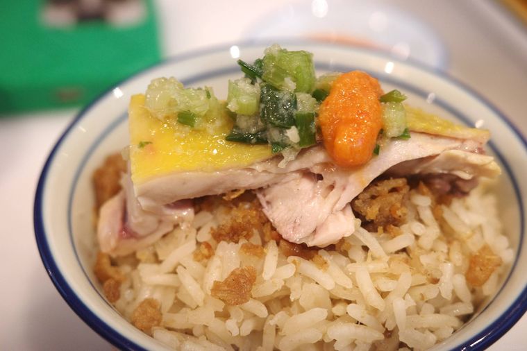 チキンライスのアップ