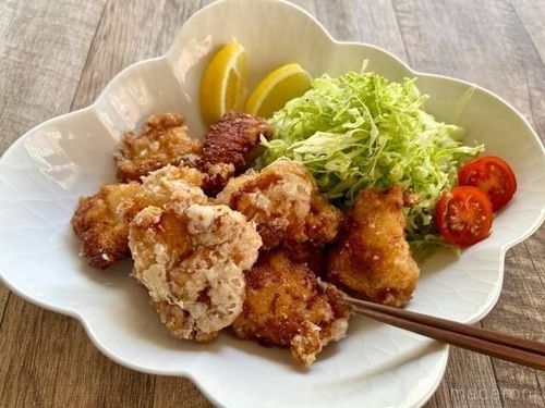 油は少量でOK。フライパンで作れる唐揚げのレシピ - macaroni