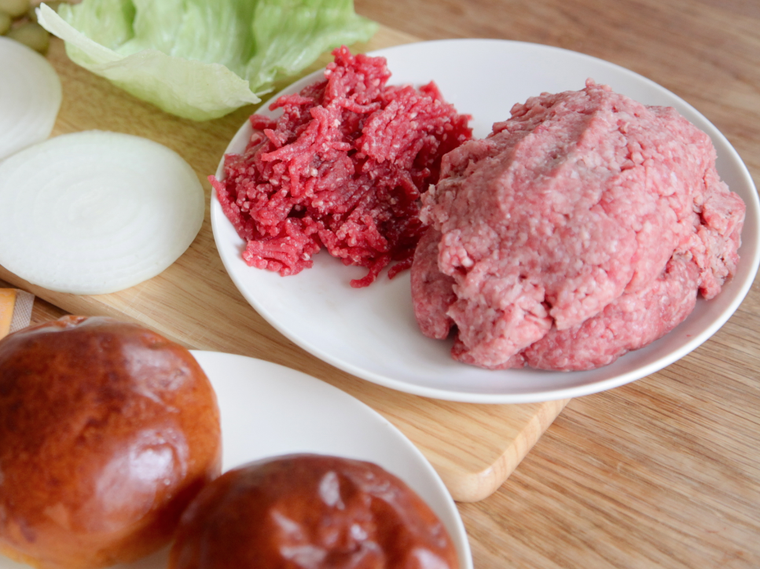 ひき肉のアップ