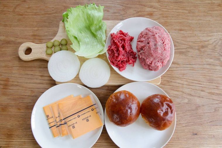 ハンバーガーの材料