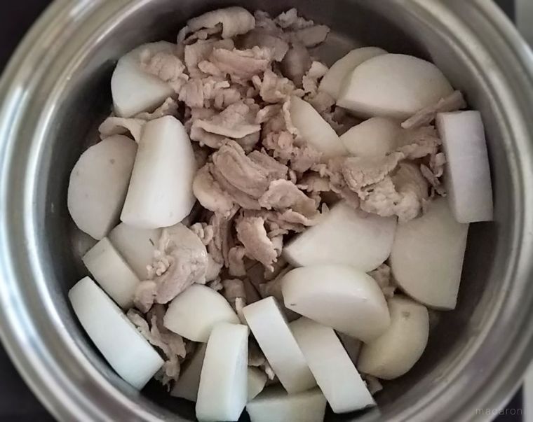 じゅわっと味染み！「豚バラ大根の炒め煮」の作り方・レシピの画像