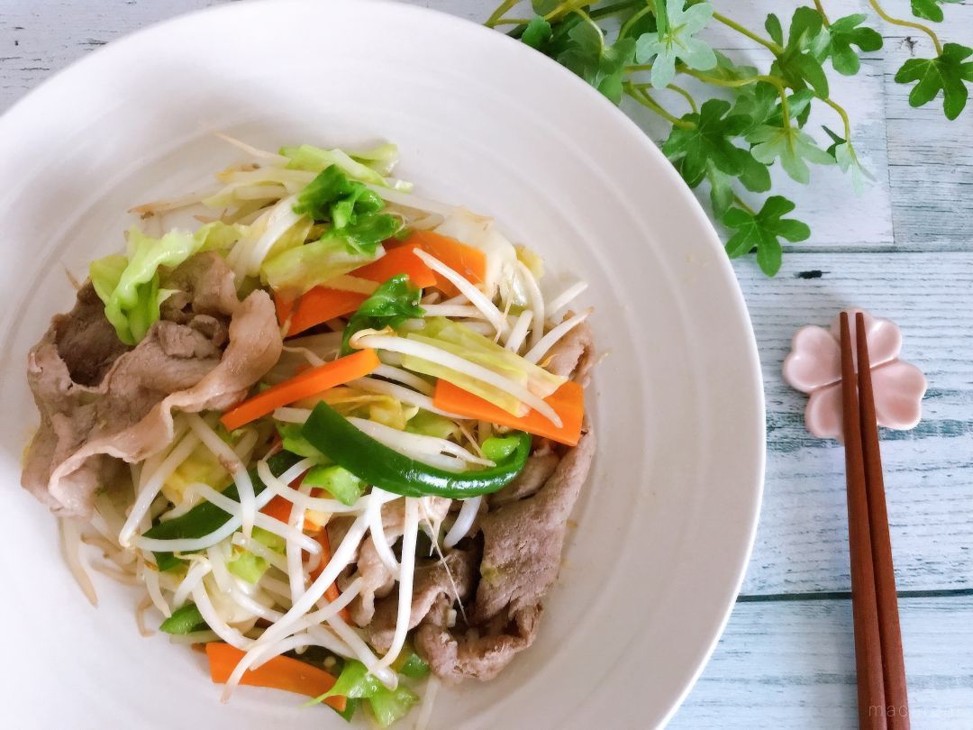 シャキシャキおいしい！「豚肉入り野菜炒め」の作り方の画像
