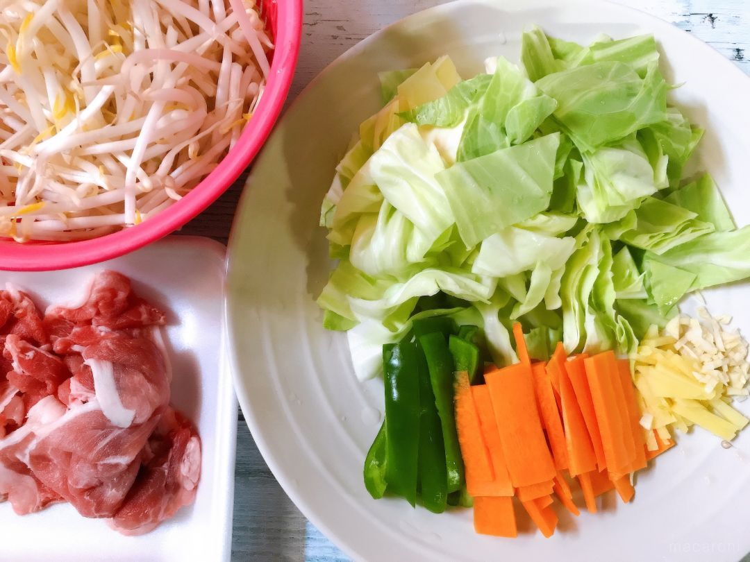 シャキシャキおいしい！「豚肉入り野菜炒め」の作り方の画像