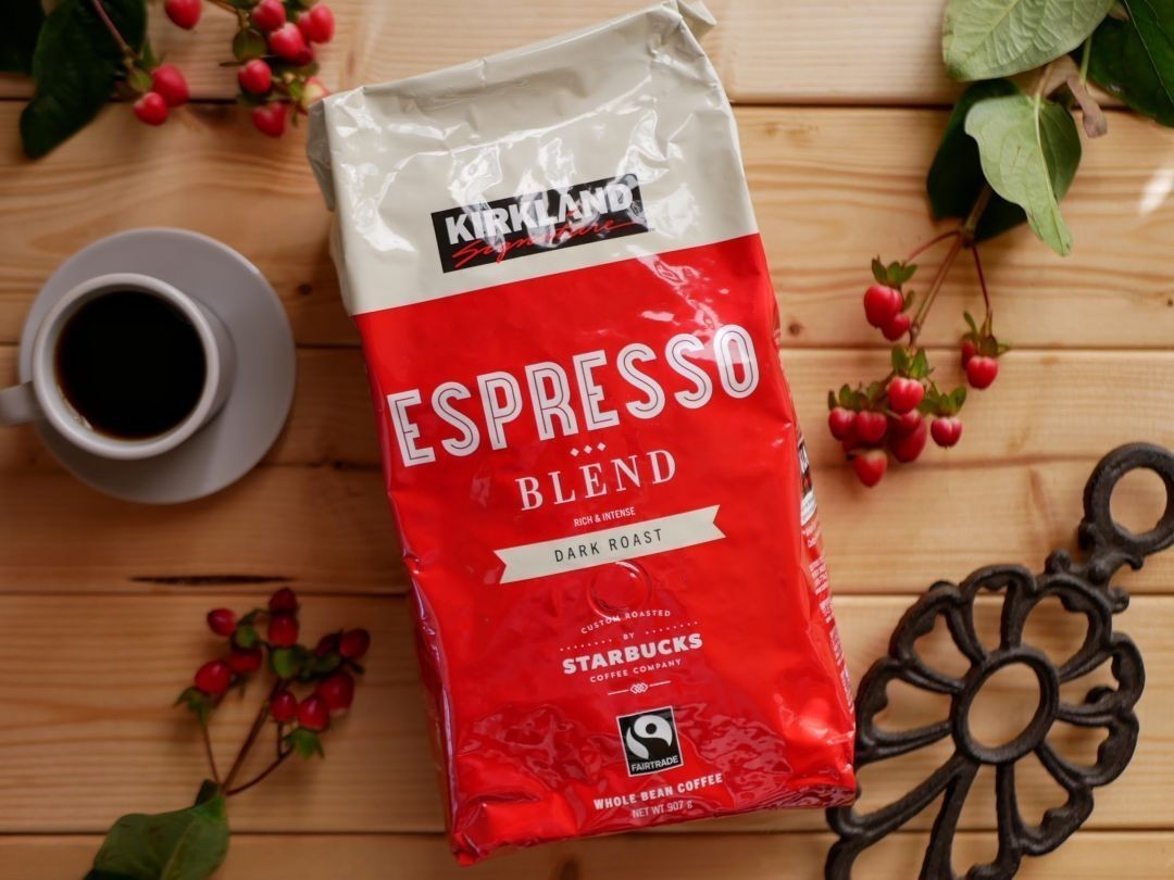 Kirkland カークランドコーヒー (豆) エスプレッソブレンド/ハウスブレンド 907g x2パック飲み比べセット スターバックス Starbucks カークランド コーヒー豆 コストコ 赤 ダーク ≪1.13kg×2袋セット≫KIRKLANDカークランド