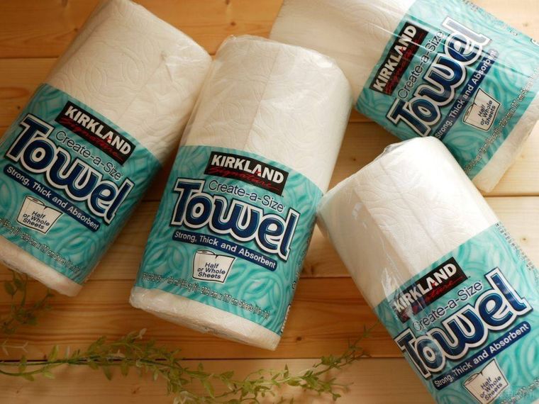 コストコのペーパータオルのパッケージ