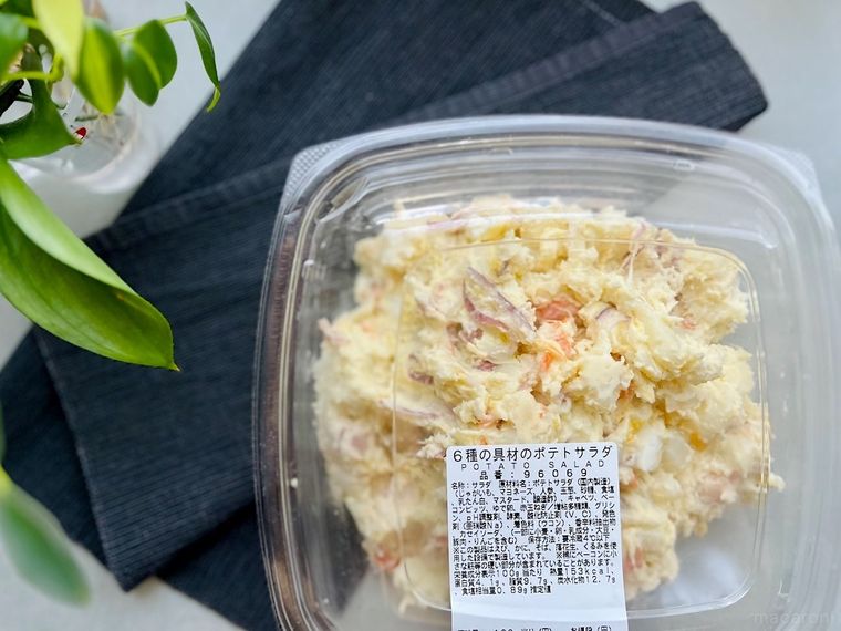 コストコの6種の具材のポテトサラダのパッケージ