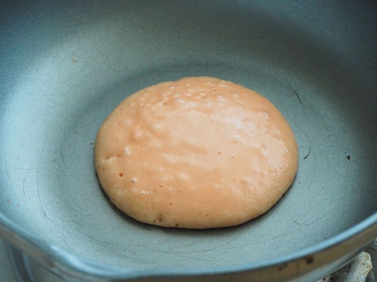 面倒な泡立てなし!カルディ「スフレパンケーキミックス」は春の桜味の画像