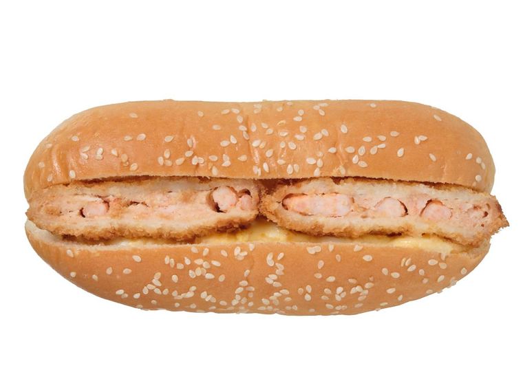 タルタルソースの海老カツドッグ