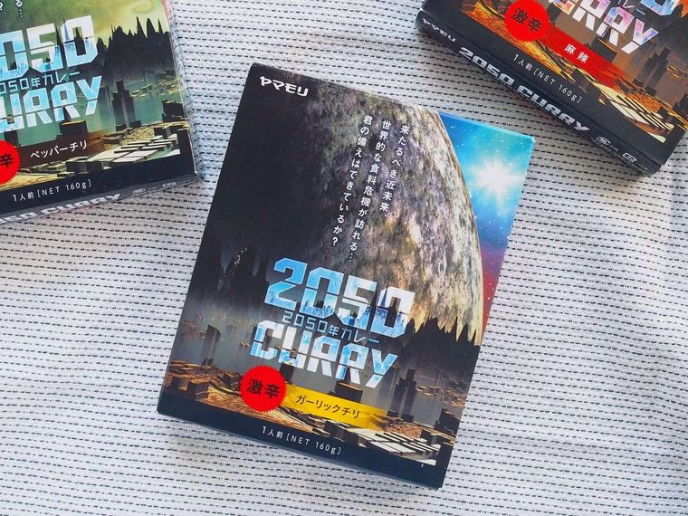 謎のSF映画風!代替肉を使った「2050年カレー」の味は…の画像