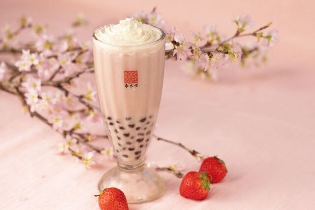 桜×ベリーで春色♪ 春水堂から新作「タピオカ桜ベリーミルクティー」がデビューの画像