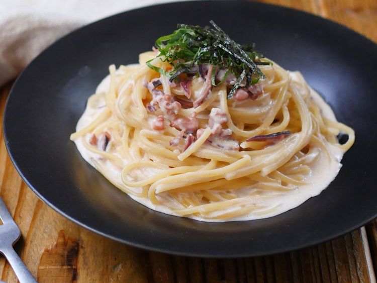 コクうま いかの塩辛でクリームパスタ Macaroni