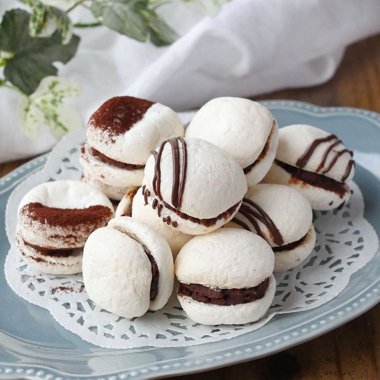 マカロン風マシュマロサンド