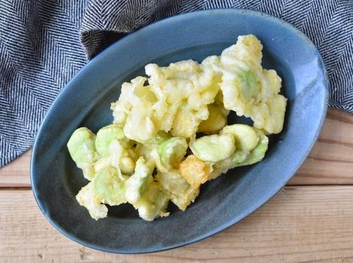 カラっと揚がる そら豆とチーズの天ぷら の作り方 おすすめレシピ Macaroni