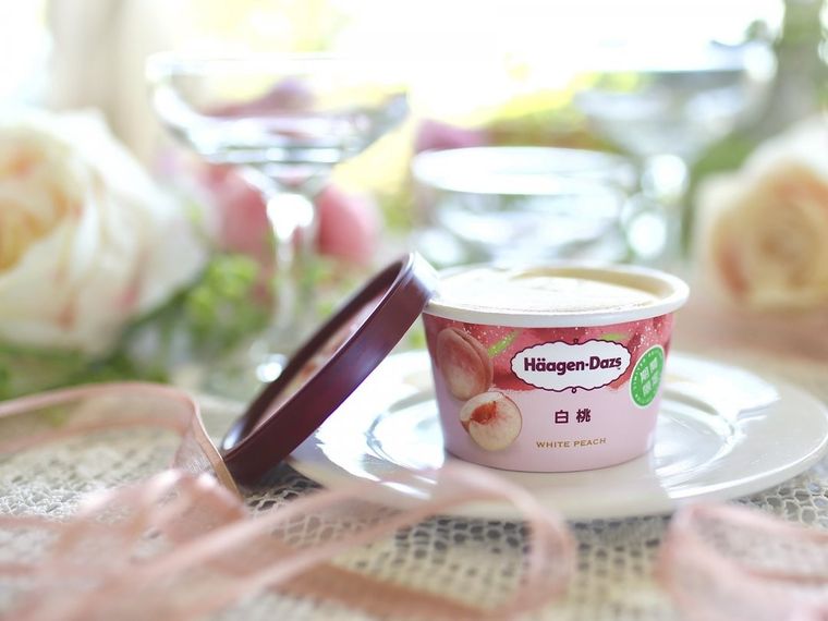 芳醇な白桃とまろやかなミルクの味わい。ハーゲンダッツに「白桃」が新登場!の画像