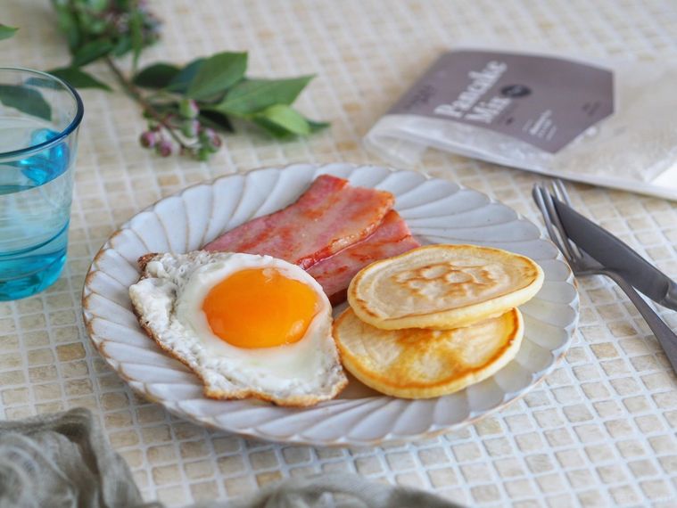 究極のパンケーキミックス誕生。イニックコーヒーのこだわりミックス粉を使ってみたの画像