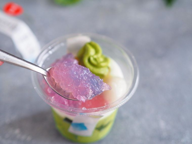 セブンであじさい鑑賞!? 新作スイーツ「宇治抹茶パフェ」で梅雨を楽しむの画像