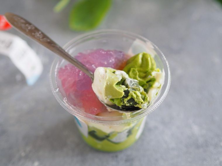 セブンであじさい鑑賞!? 新作スイーツ「宇治抹茶パフェ」で梅雨を楽しむの画像