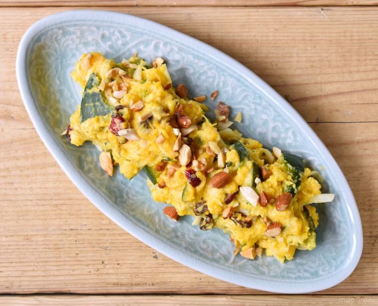 はちみつ入り デリ風かぼちゃサラダ の作り方とリメイクレシピ Macaroni はちみつ入り デリ風かぼちゃサラダ の作り方とリメイクレシピ Macaroni