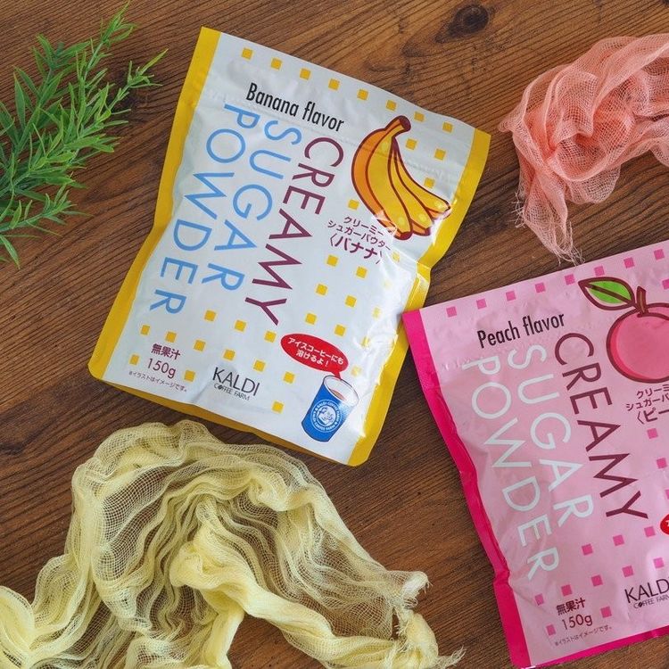 ひと振りでバナナ味に カルディ クリーミーシュガーパウダー でおうちカフェ上級者 Macaroni