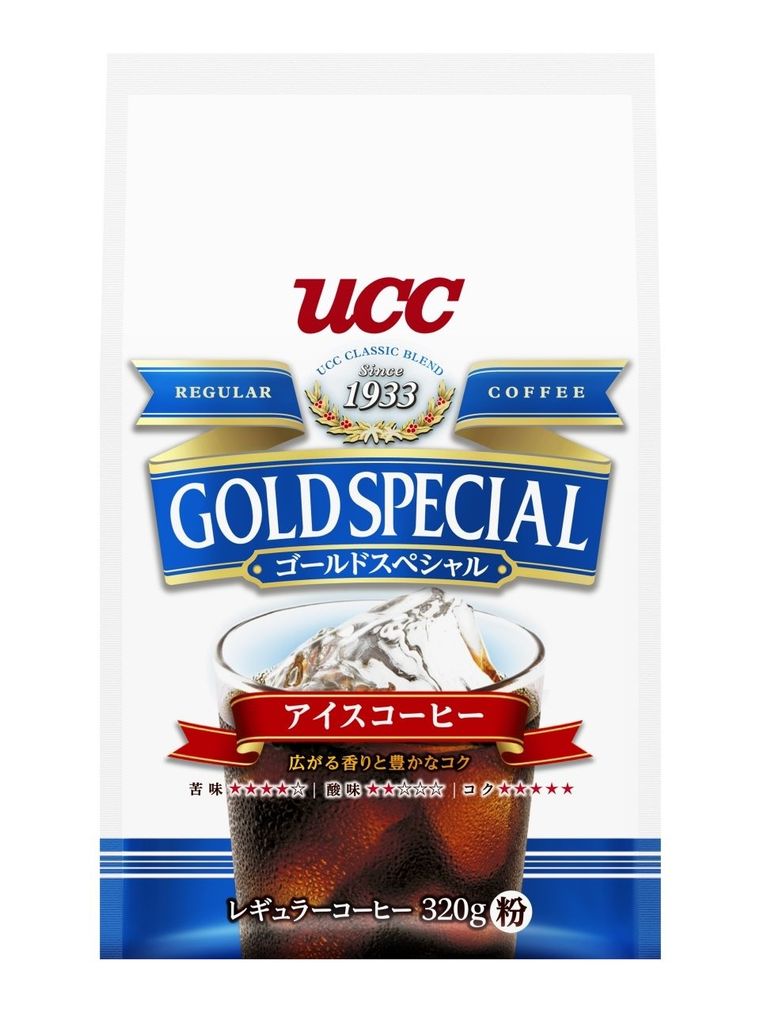 UCCのゴールドスペシャルブレンド粉タイプのパッケージ