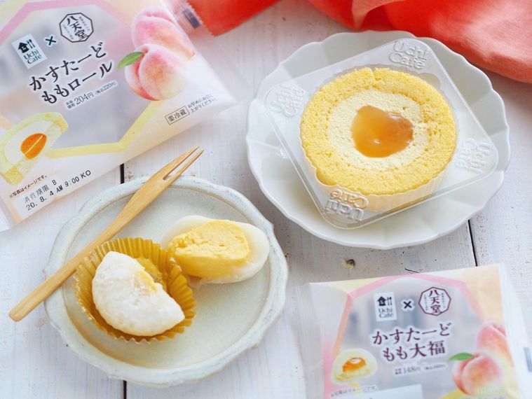 ローソン×八天堂の新作を食べ比べ♪かすたーどもも大福&ロールの贅沢スイーツの画像