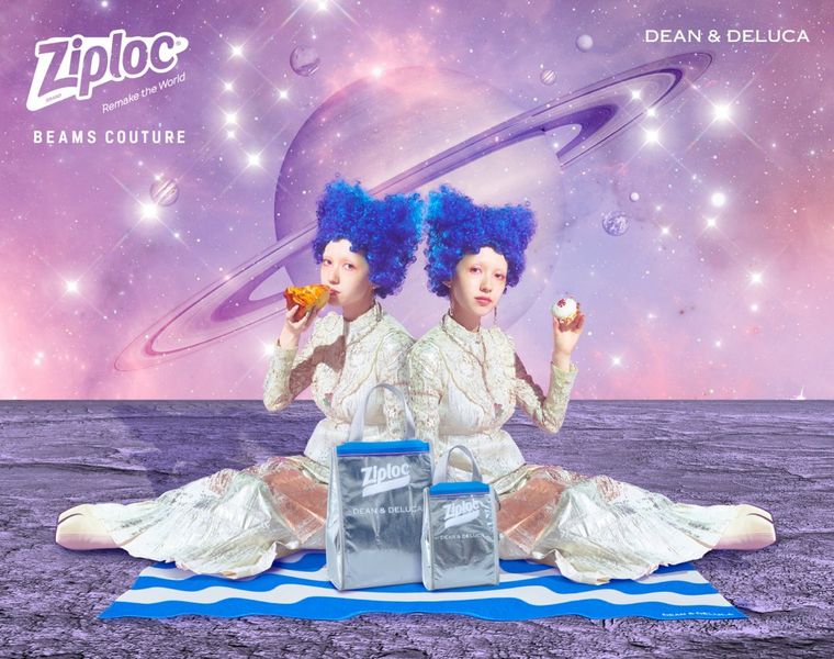 トリプルコラボ「Ziploc®×DEAN&DELUCA×BEAMS COUTURE」のクーラーバッグが登場!の画像
