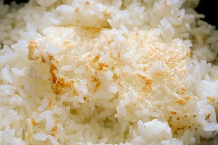 おこげがついているご飯