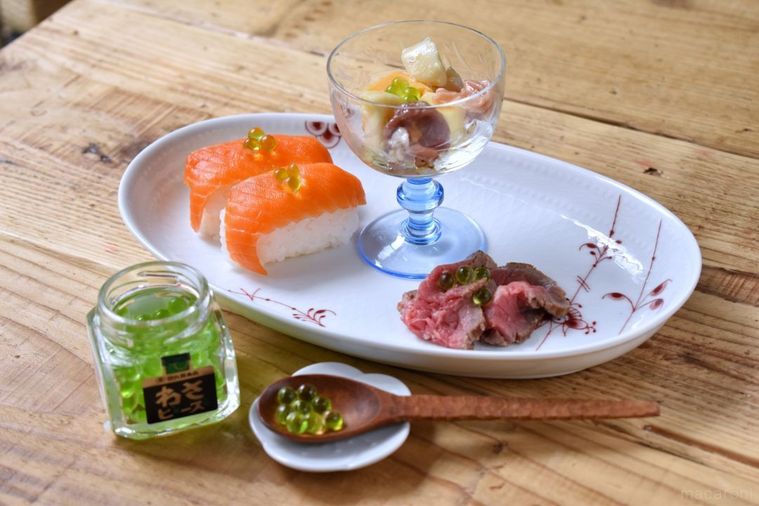 わさび専門店のアイデア作!まるで宝石「わさビーズ」が思わず欲しくなる活用レシピの画像