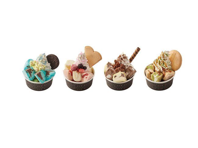 欧米でブームの「モチクリーム」がパフェになって登場!イトーヨーカドー三郷店にて期間限定で販売の画像