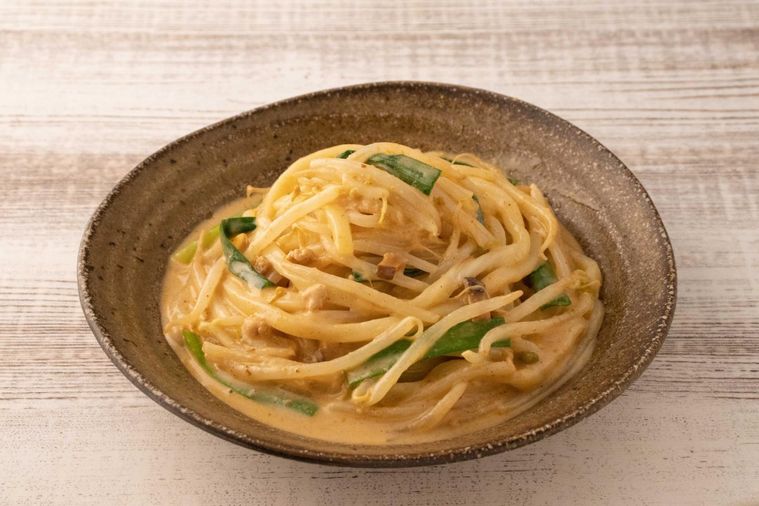 レンジでつくる 豆乳担々うどん