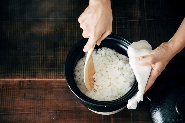 土鍋で炊いたご飯