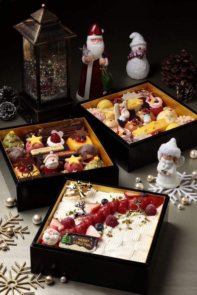 リーガロイヤルホテル京都のクリスマスケーキ予約開始!一段から選べる重箱ケーキが楽しい♪の画像