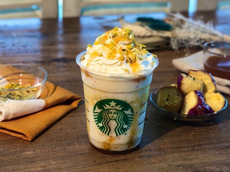 スタバの新作飲んでみた!オータム スイート ポテト フラペチーノ®は芋栗かぼちゃチップがおいしさの鍵の画像