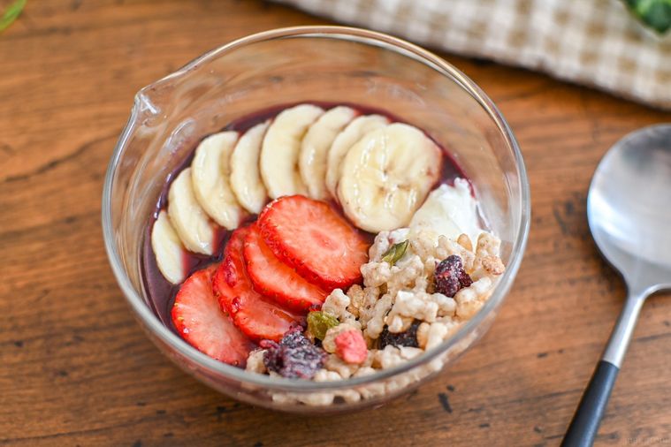 アサイーボウルのアップ