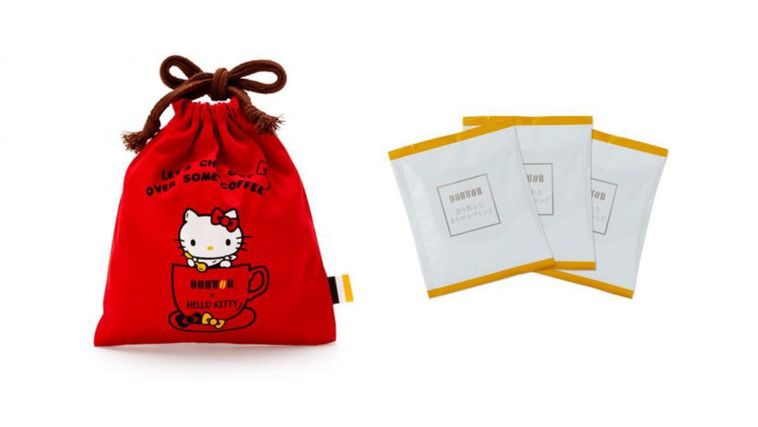 ドトールとハローキティの限定コラボグッズが登場。サンリオショップにて販売!の画像